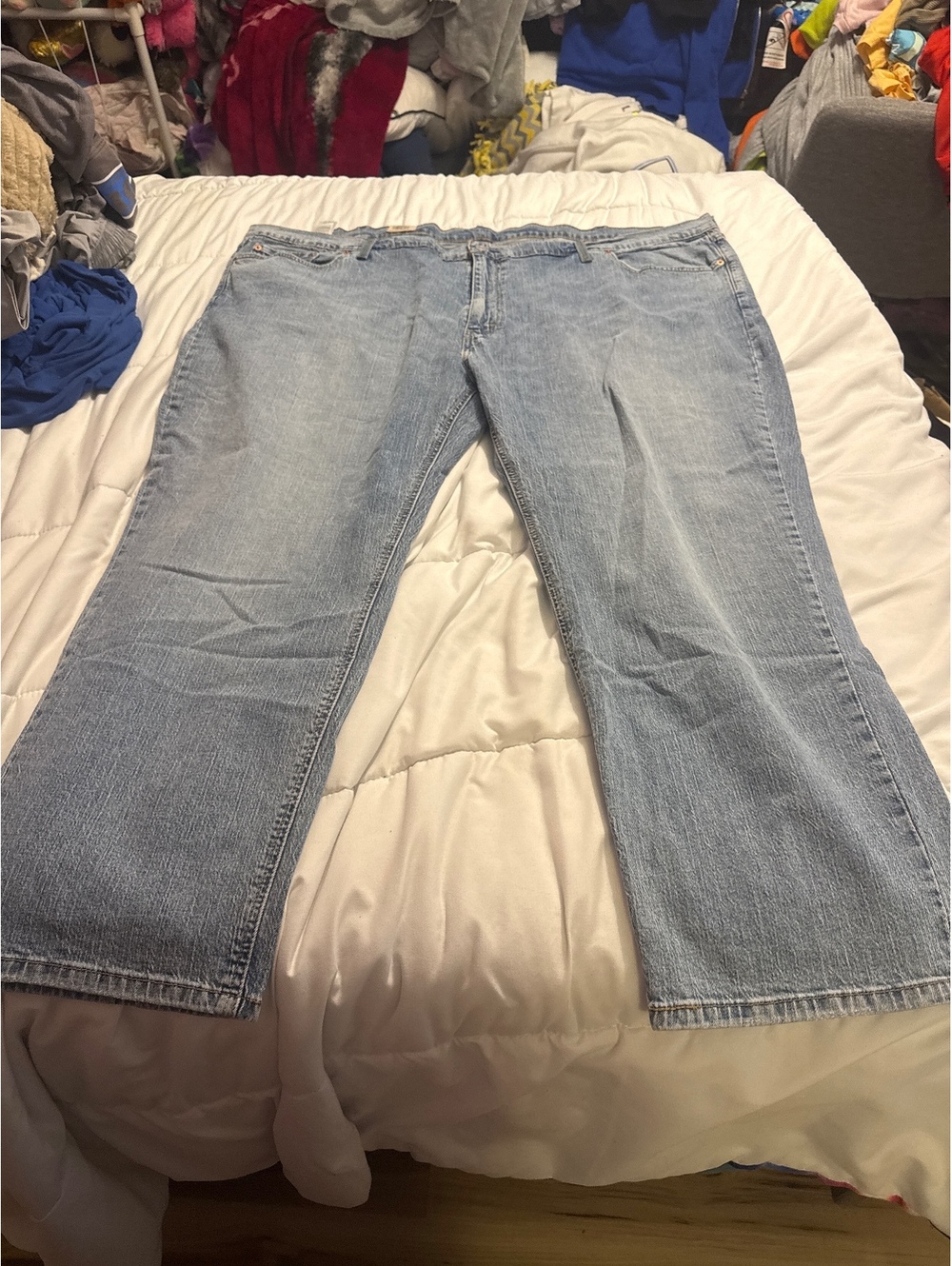 Levi's 541 Athletic Taper Light Blue Denim Jeans 54x30